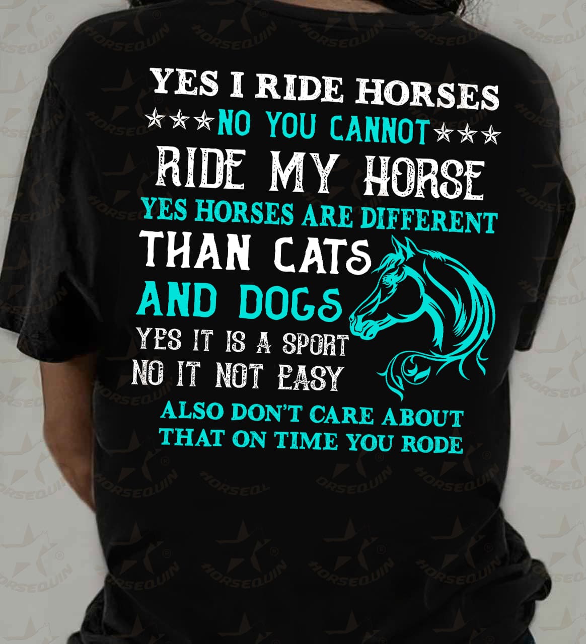 Yes i ride horses no cannot ride my horse yes horses are different than cats and dogs yes it is a sport no it not easy