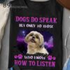 Cute Shih Tzu - Dogs do speak but only to those who know how to listen