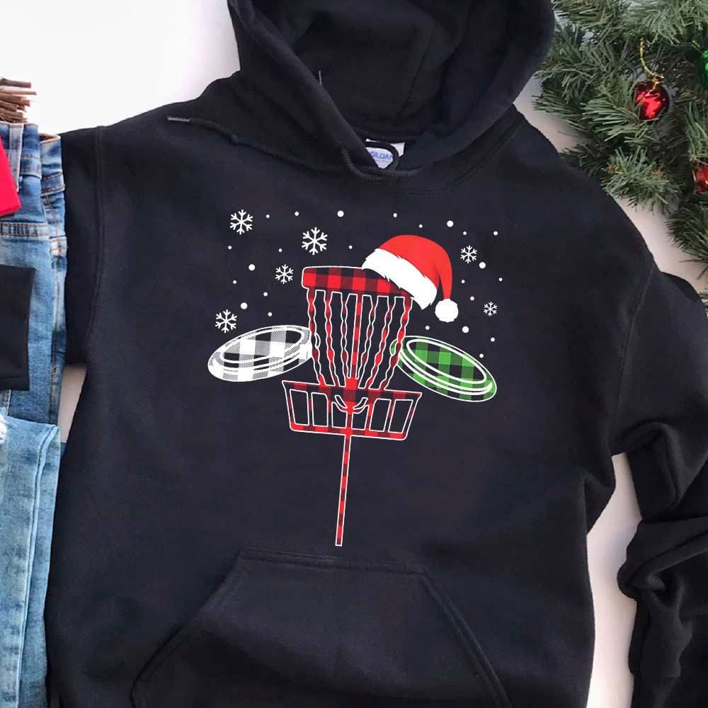 Disc Golf Santa Hat Love Disc Golf Ugly Christmas Sweater