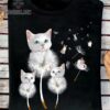 Cat Dandelion Flower T shirt Cat Lover Gifts