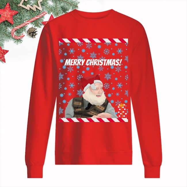 Santa Claus Old Man Ugly Christmas Sweater - Merry Christmas