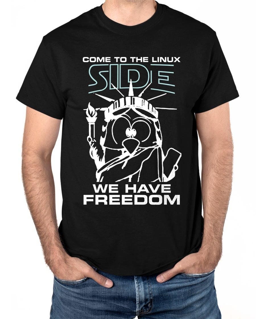 Statue of Liberty Linux Penguin Freedom