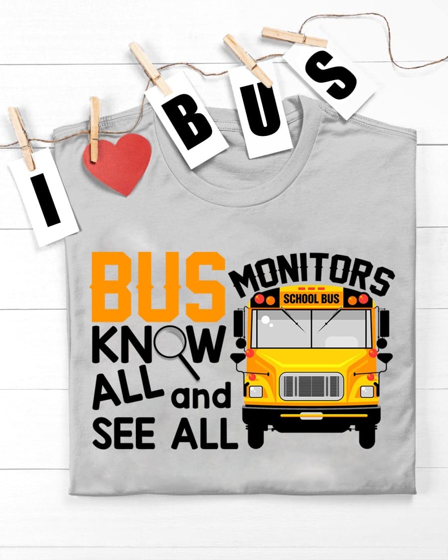 Bus Know All Monitors And See All - Bus Monitors School Bus