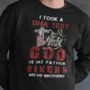 America Motorcycle Old Man God's Cross - I took a DNA test god is my father bikers are my brothers