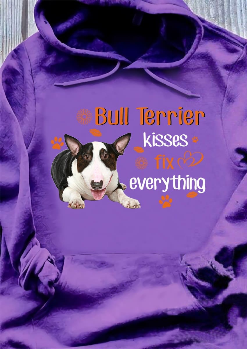 Bull Terrier Dog - Bull Terrier kisses fix everything