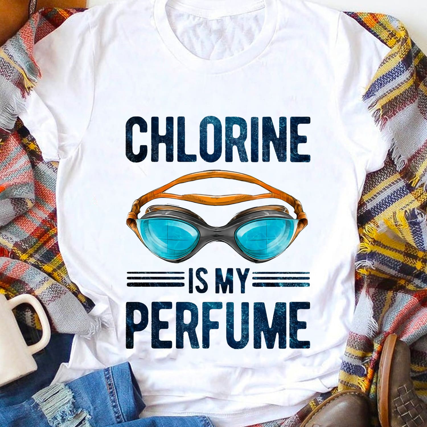 Swimming Glasses - Chlorine is my perfume