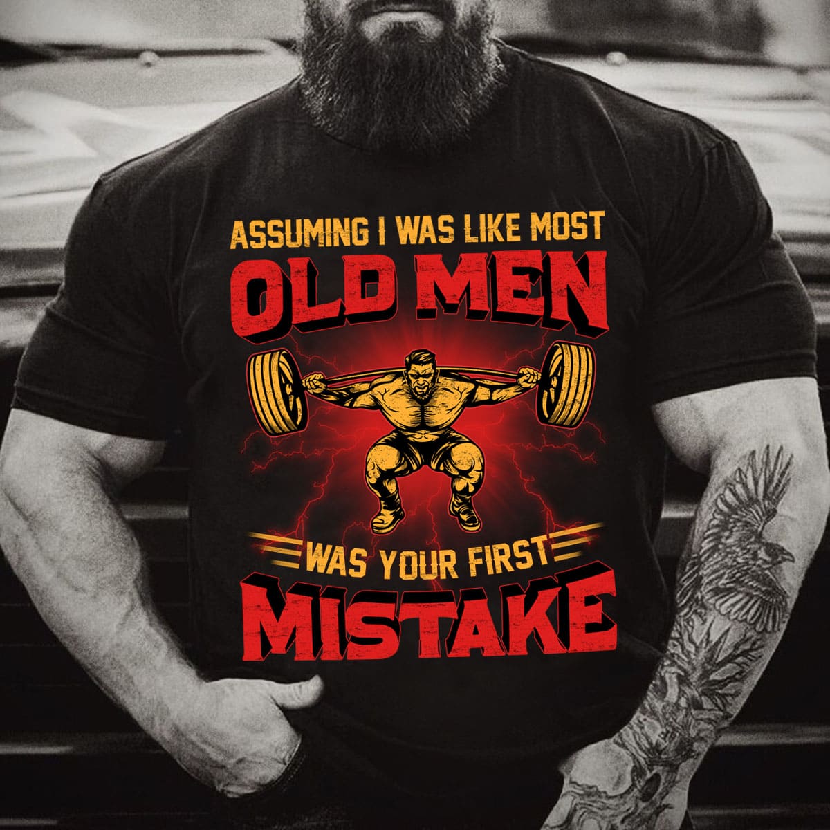 Assuming I was like most old men was your first mistake - Old man bodybuilders, strong man lifting weights