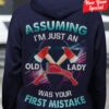 Assuming I'm just an old lady was your first mistake - Old lady firefighter, firefighter the lifesaver