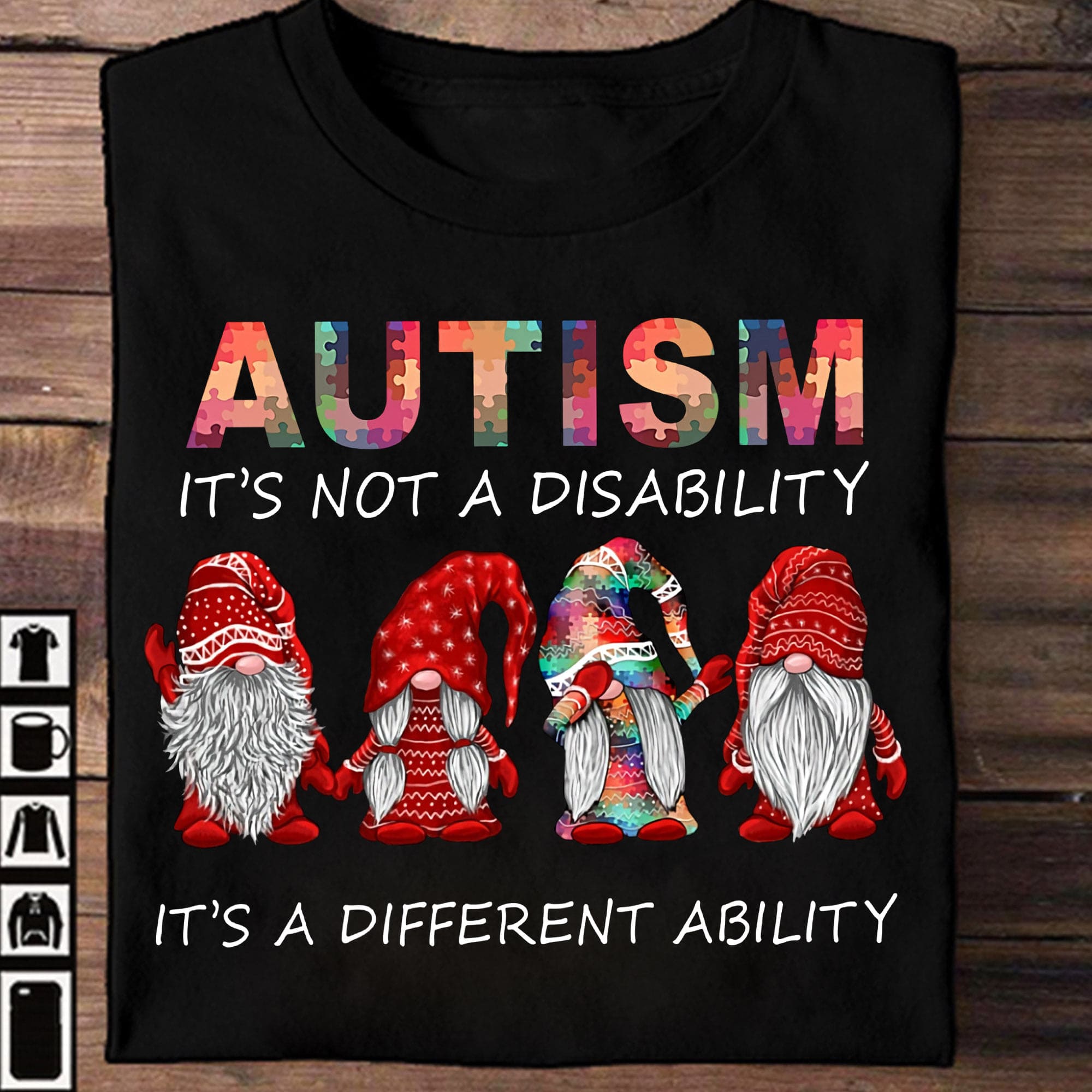 Autism it's not a disablity It's a different ability - Autism awareness, Cute garden gnomies