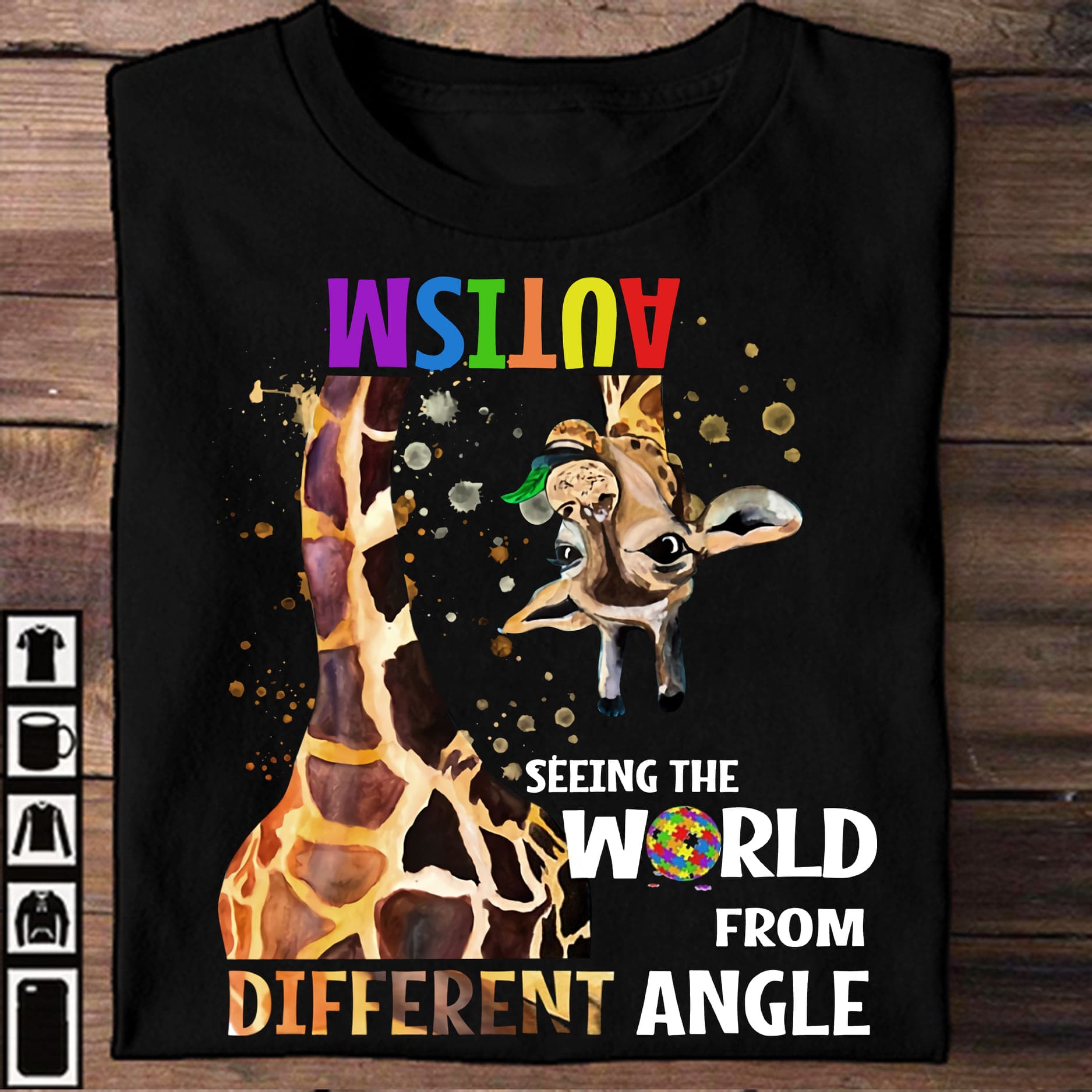 Autism seeing the world from different angle - Autism awareness, autistic giraffe