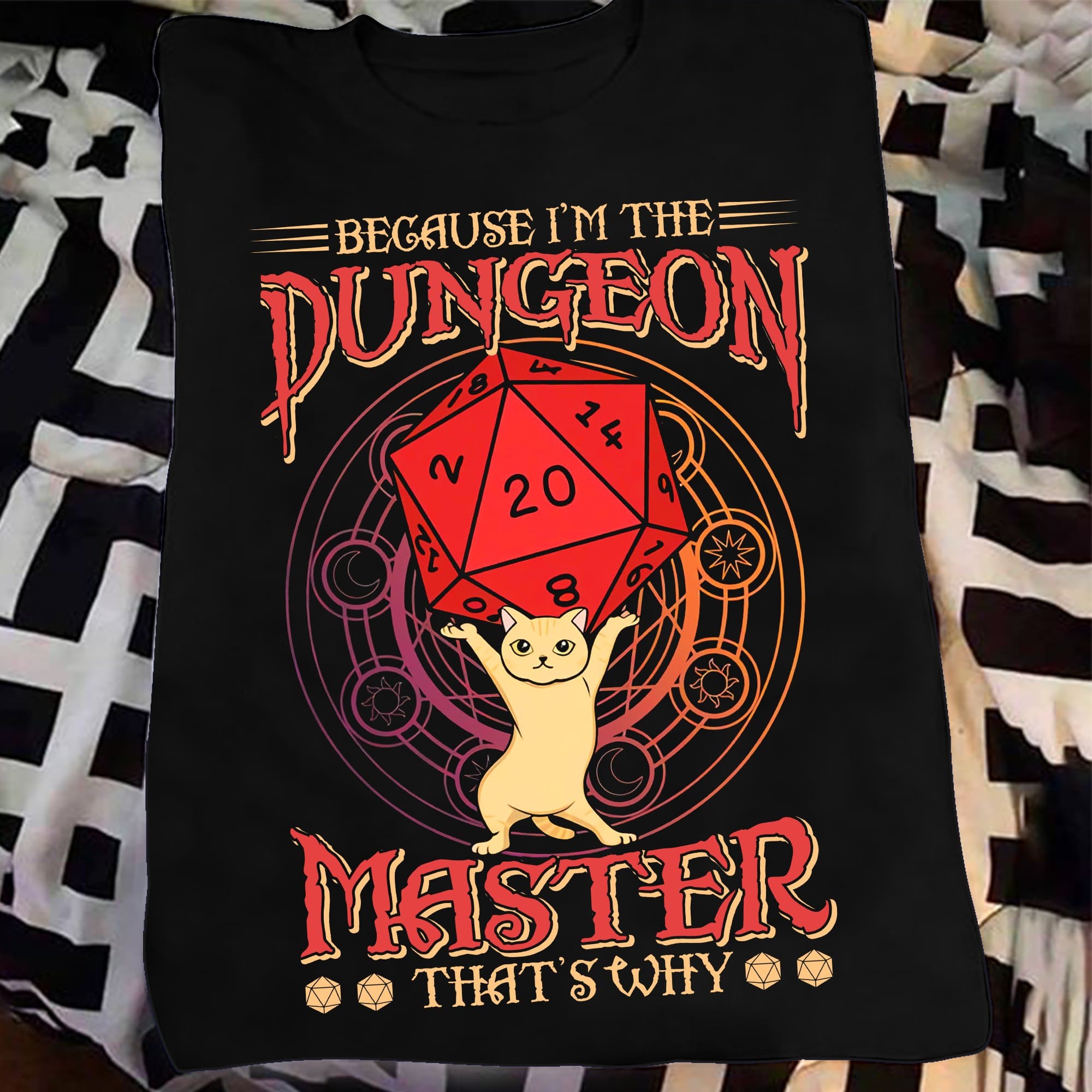 Because I'm the dungeon master - Cat and dices, Dungeons and Dragons