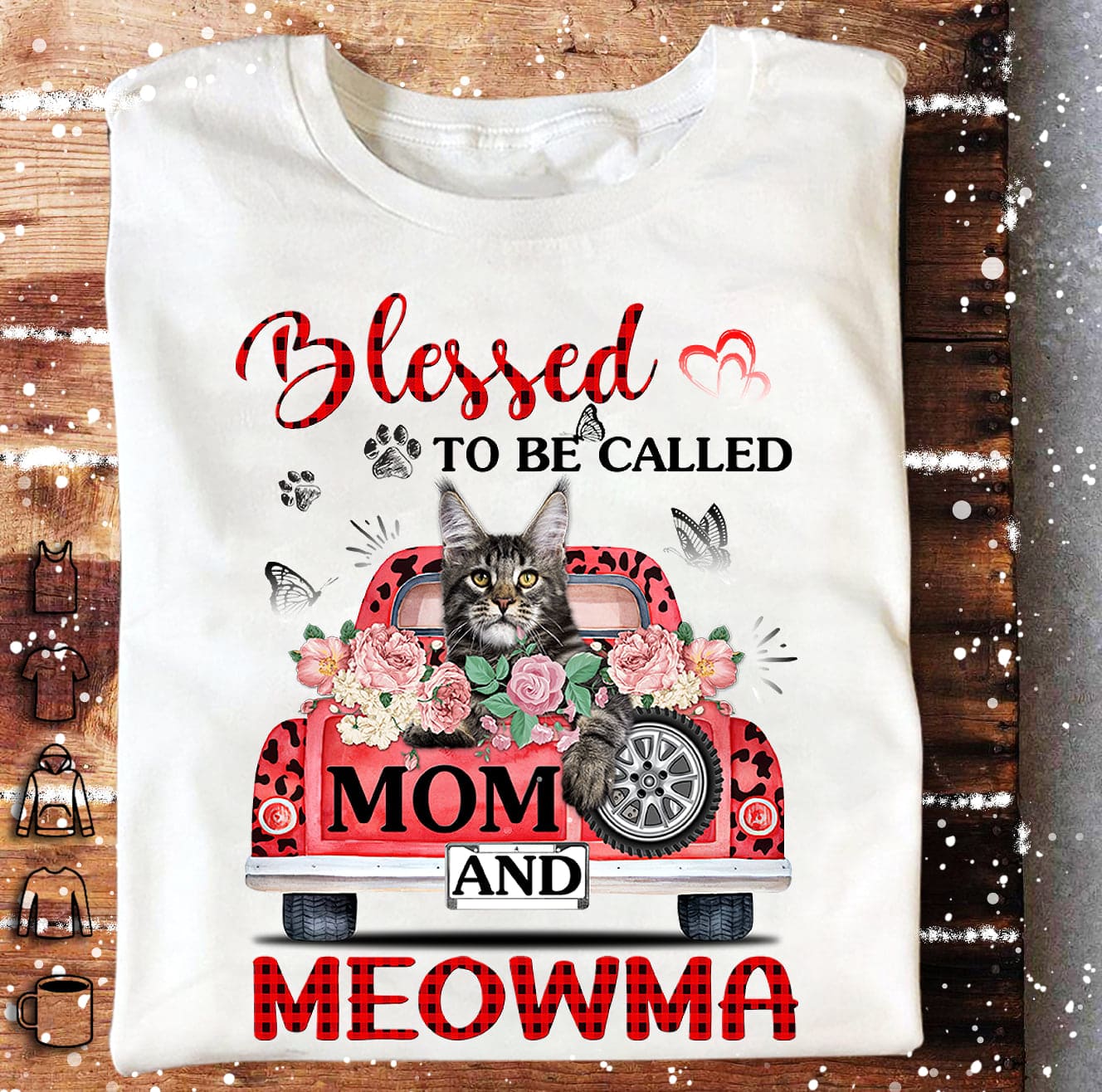 Blessed to be called mom and meowma - Cat mom gift, Cat on truck