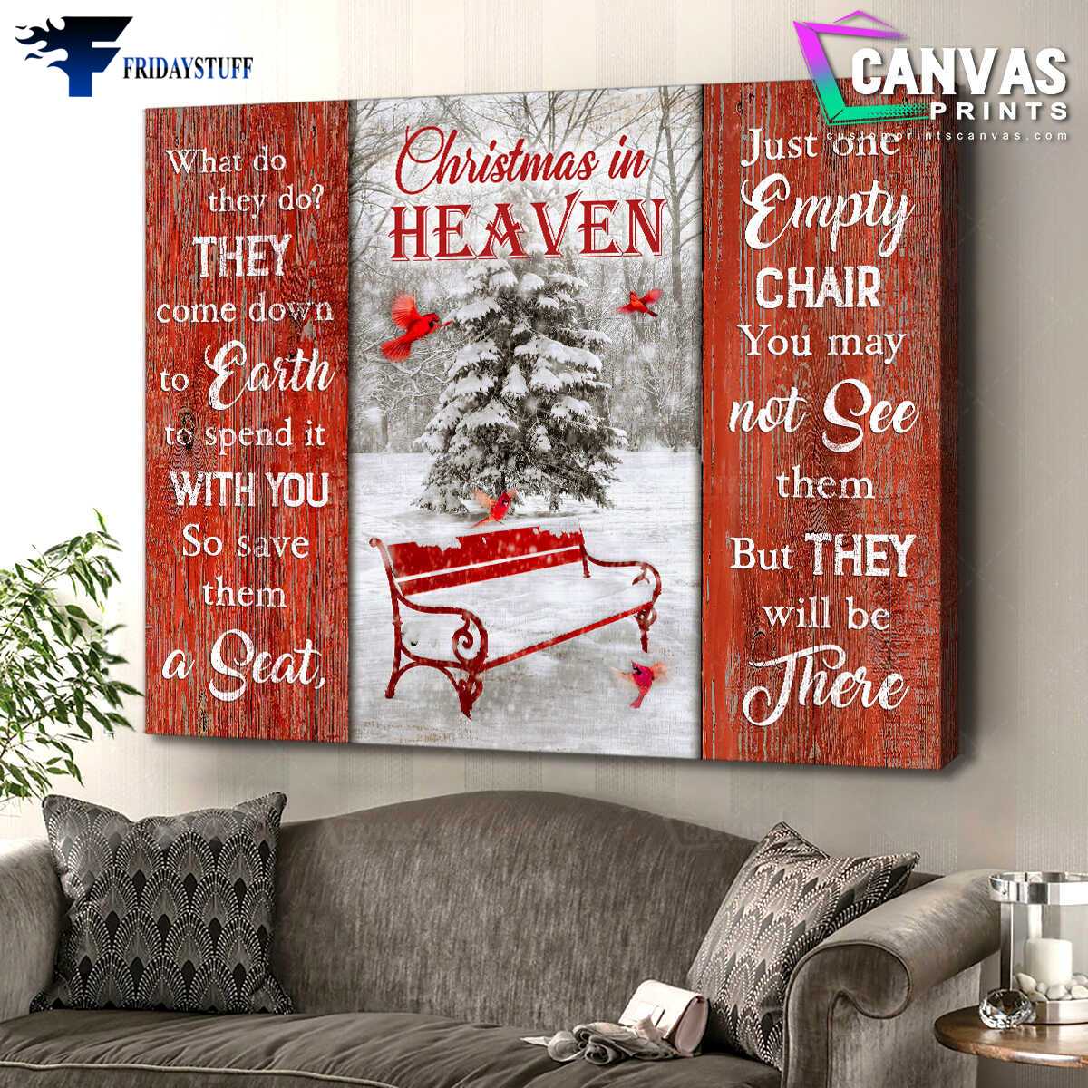 Cardinal Bird, Winter Poster, Christmas Decor, Christmas In Heaven, What Do They Do, They Come Down To Earth, To Spend It With You, So Save Them A Seat, Just One Empty Chair