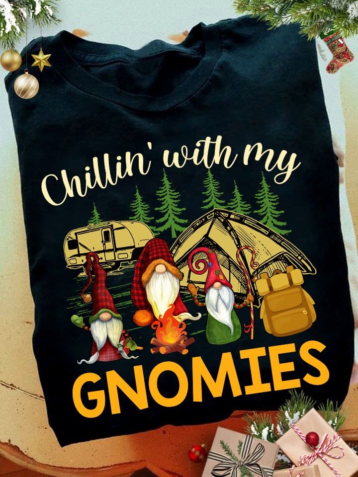 Chillin with my gnomies - Camping in the wood, Cute garden gnome