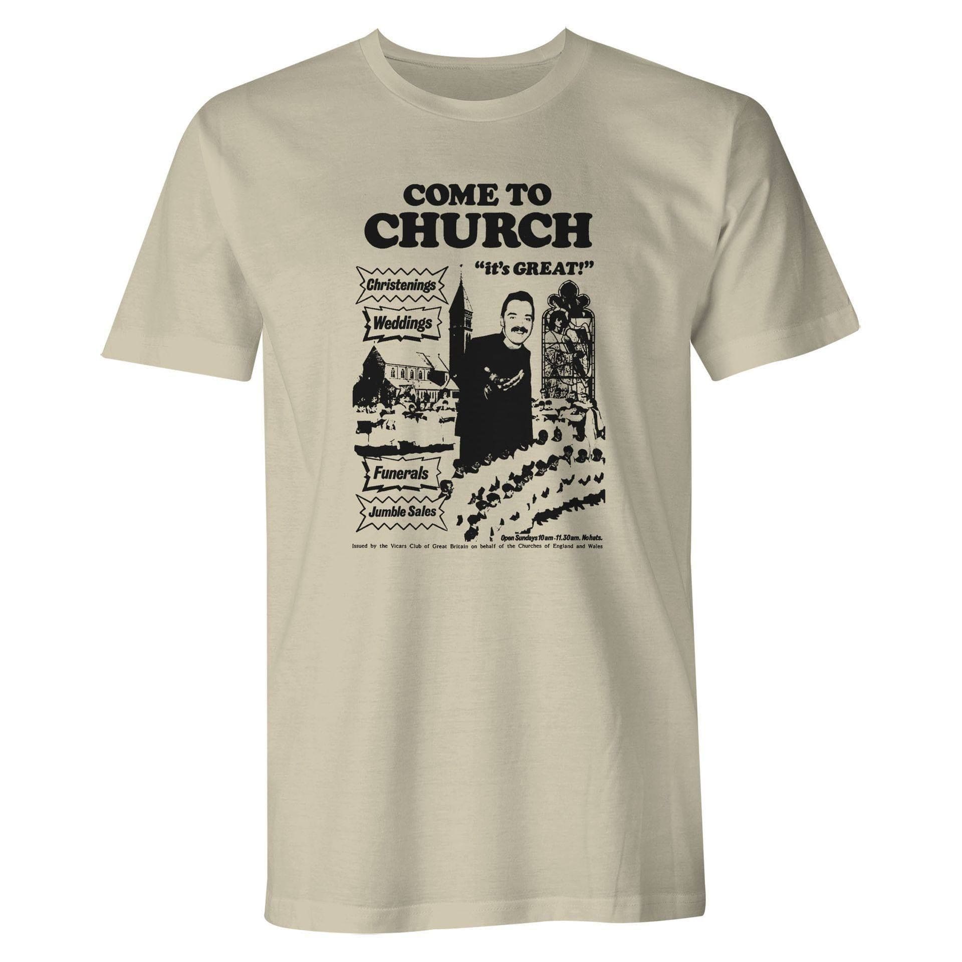Come to church - Christenings and weddings, funerals and jumble sales