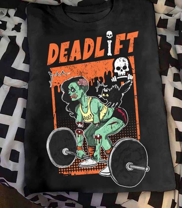 Deadlift zombie - Halloween gift for gymers, Zombie lifting weightsDeadlift zombie - Halloween gift for gymers, Zombie lifting weights