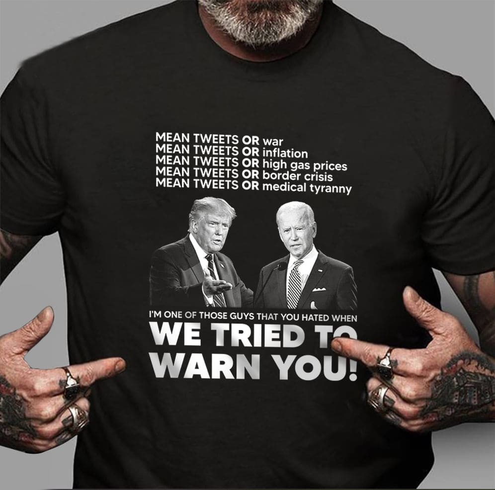 Donald Trump versus Joe Biden - America president T-shirt, war inflation, high gas prices