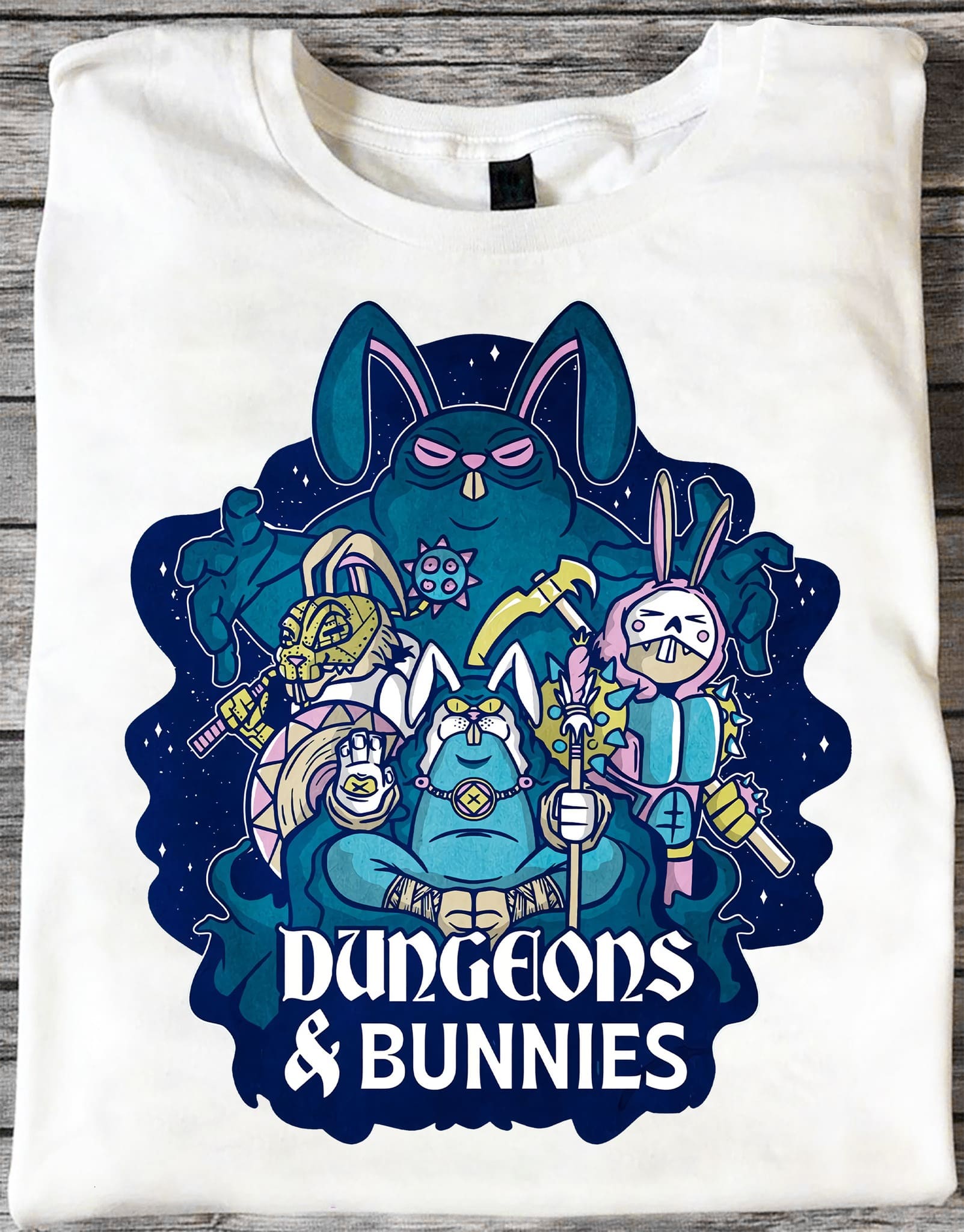 Duegeons and bunnies - Dungeons and Dragons, Funny bunnies graphic T-shirt