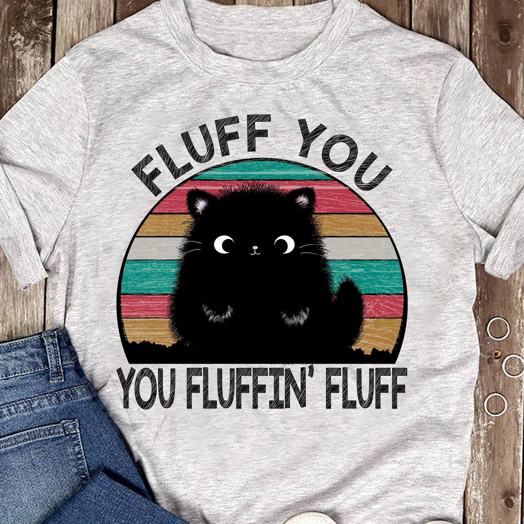 Fluff you, you fluffin fluff - Gorgeous black kitty, Fluffin black cat
