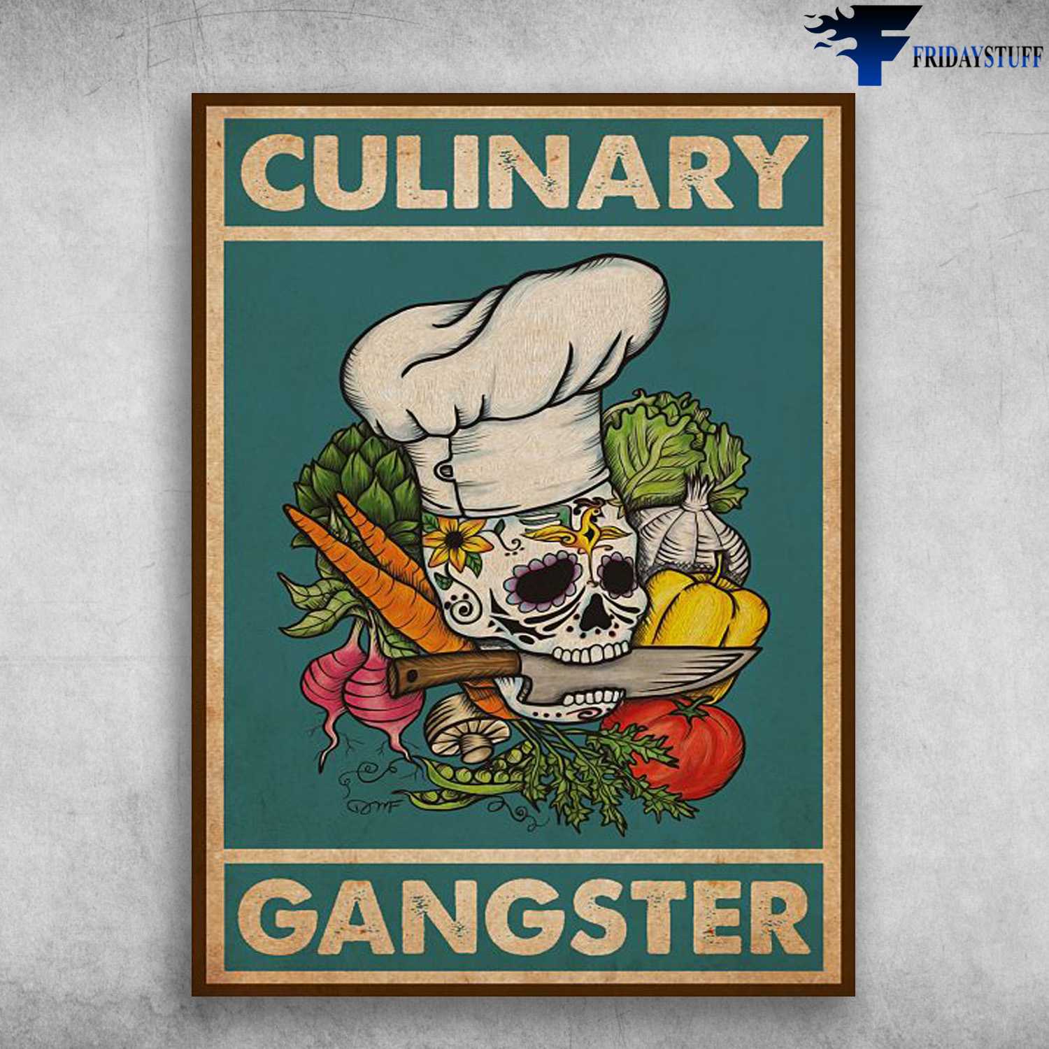 Gift For Cheft, Chicken Poster, Cooking Lover, Culinary Gangster
