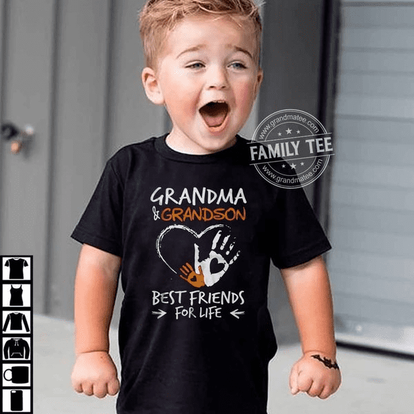 Grandma and grandson - Best friends for life, T-shirt for grandma