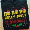 Ho ho ho holly jolly Christmas - Christmas ugly sweater, Softball player T-shirt
