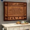 Hockey Poster, Hockey Life Lessons, You Have To Take A Shot To Score, Time Is Short, Make It Count, There's Always Room For Improvement, Don't Let The Bullies Get Under Your Skin
