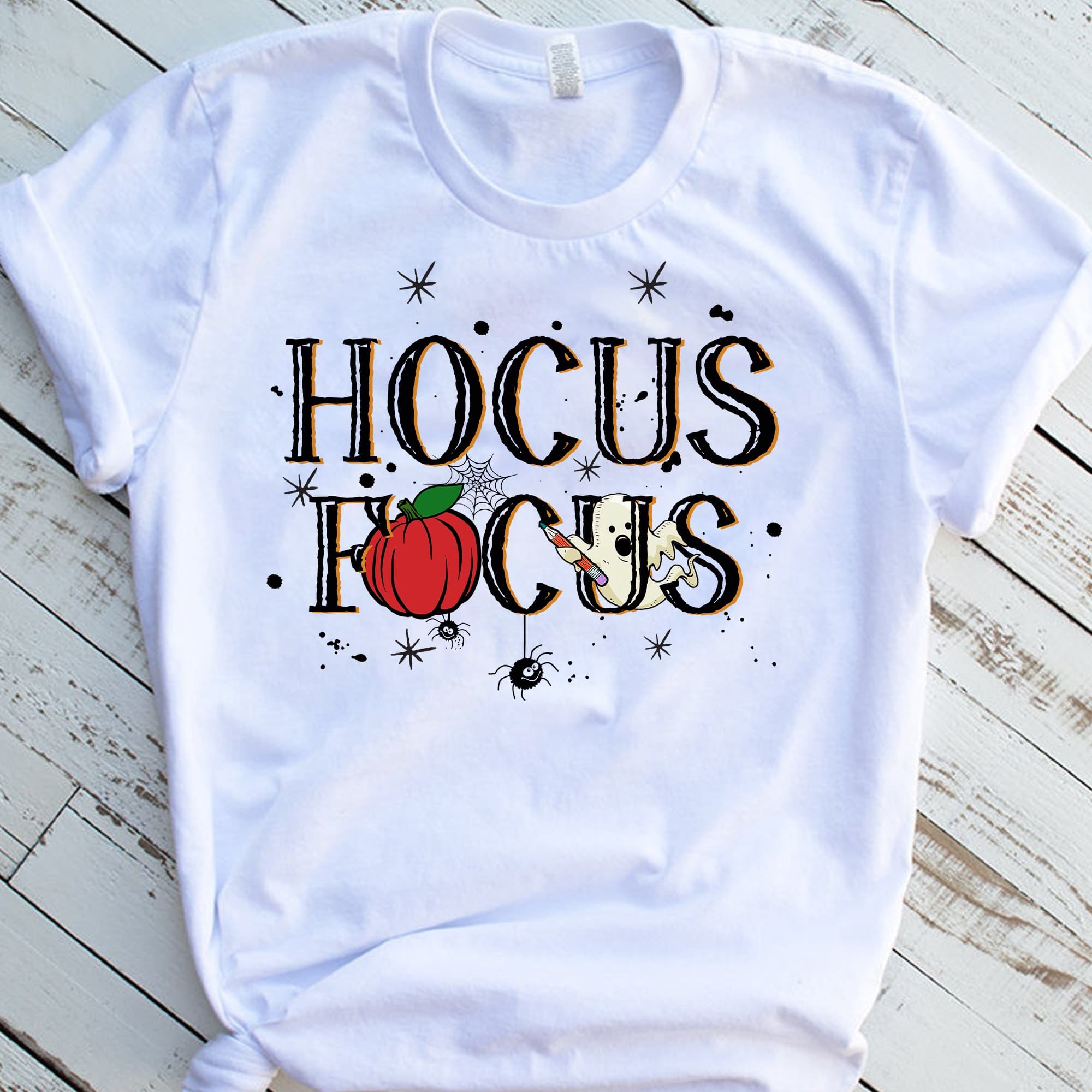 Hocus Focus - Halloween gift for teachers, Halloween white boo costume
