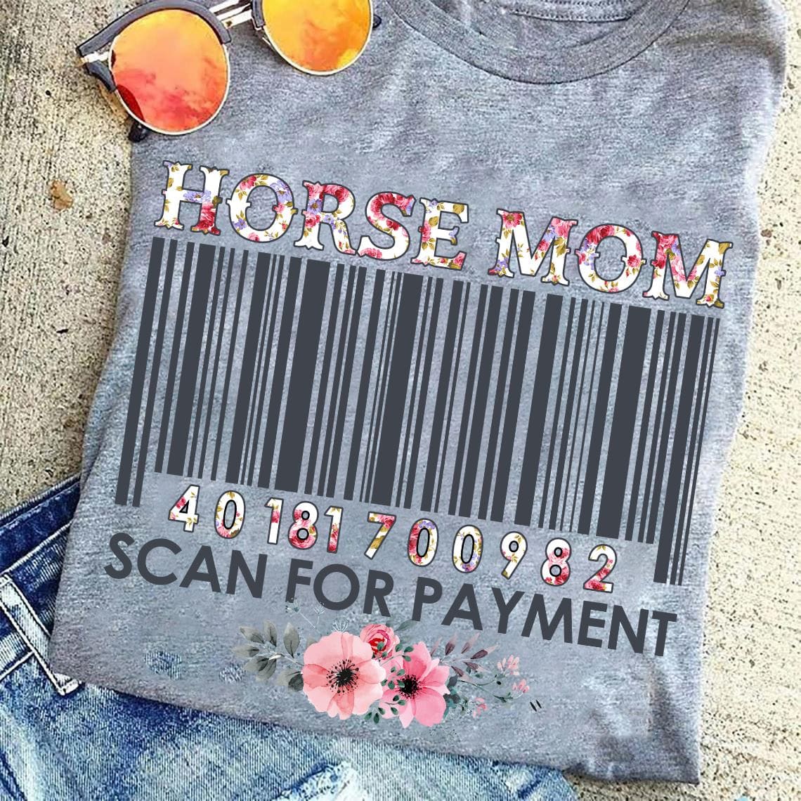 Horse mom - Scan for payment, gift for horse lover