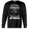 Hurt my grandson or my granddaughter not even god can save you from my wrath - T-shirt for grandparents, devil of the death