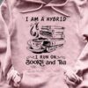 I am a hybrid I run on books and tea - Love to read book, reading book drinking tea
