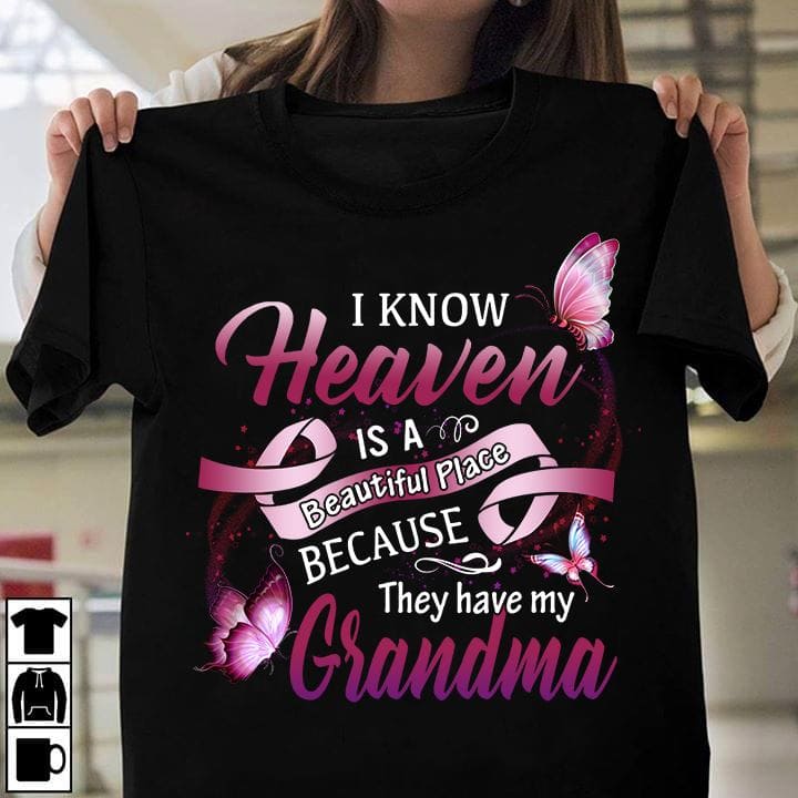 I know heaven is a beautiful place beacuse they have my grandma - Grandma in heaven, grandma with wings