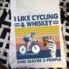I like cycling and whiskey and maybe 3 people - Whiskey wine drinker, gift for bikers