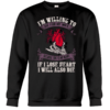 I'm willing to die for my wife because she is my heart - Husband and wife T-shirt