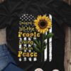 Imagine all the people living life in peace - Peaceful lifestyle, America flag