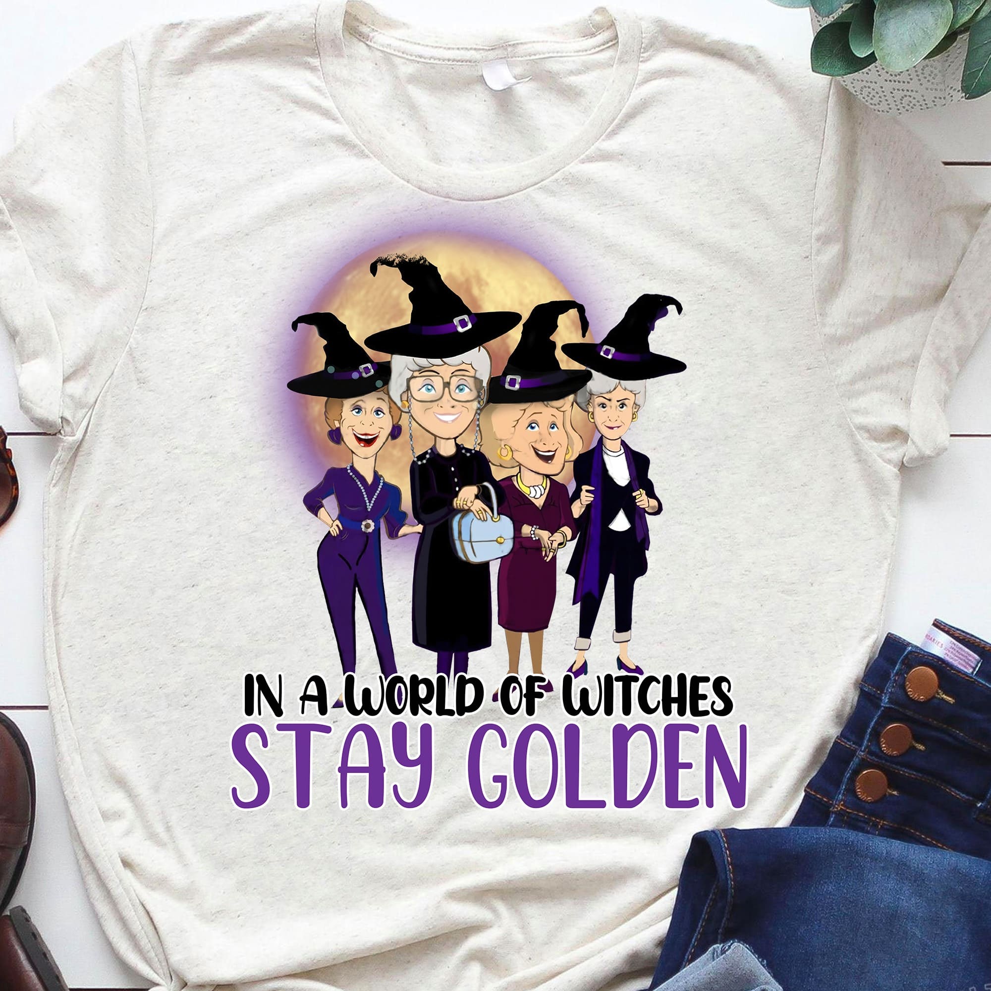 In a world of witches, stay golden - Halloween witch costume