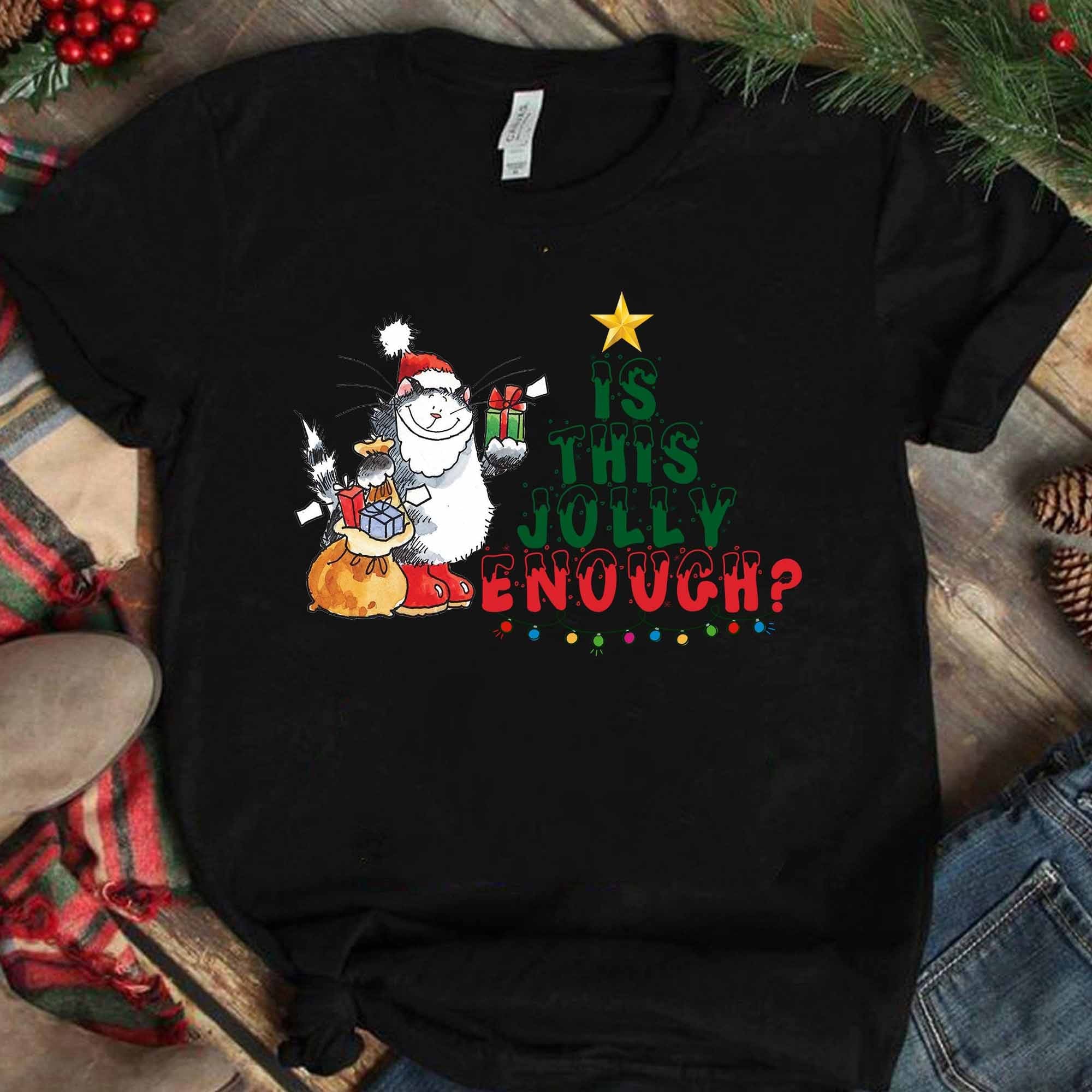 Is this jolly enough - Cat Santa Claus, Christmas ugly sweater