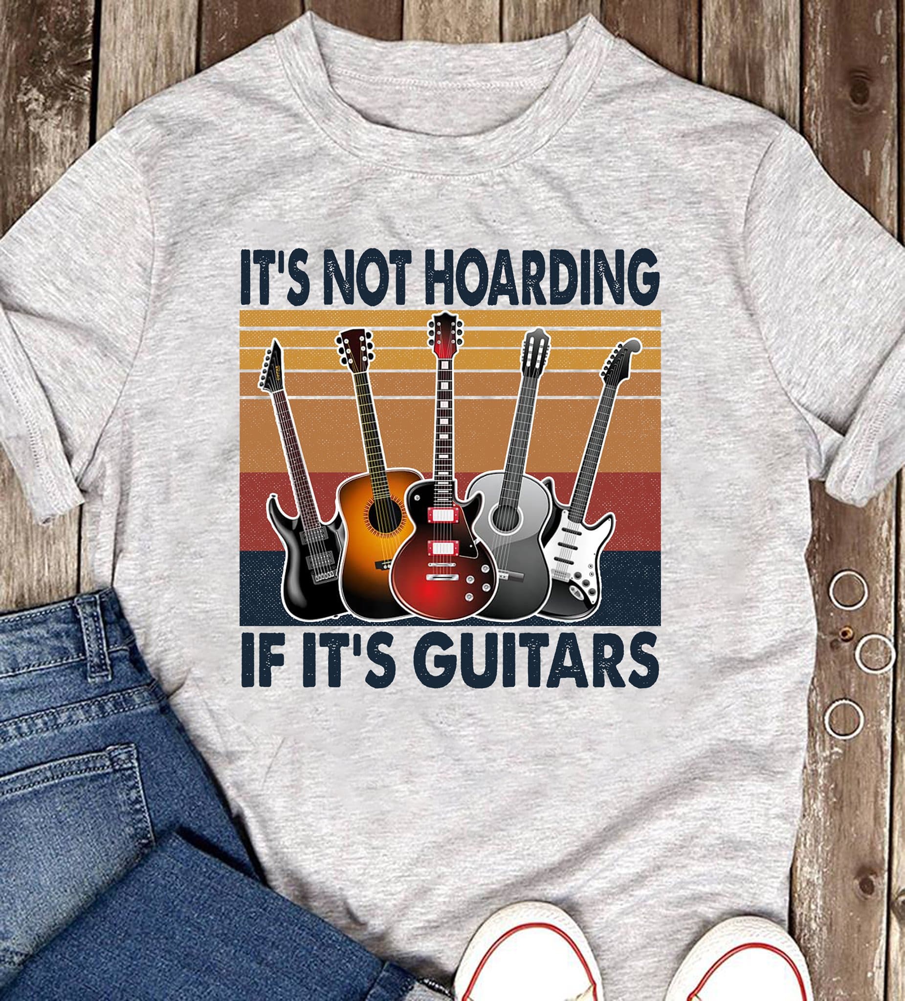 It's not hoarding if It's guitars - Gift for guitar collector, love playing guitar