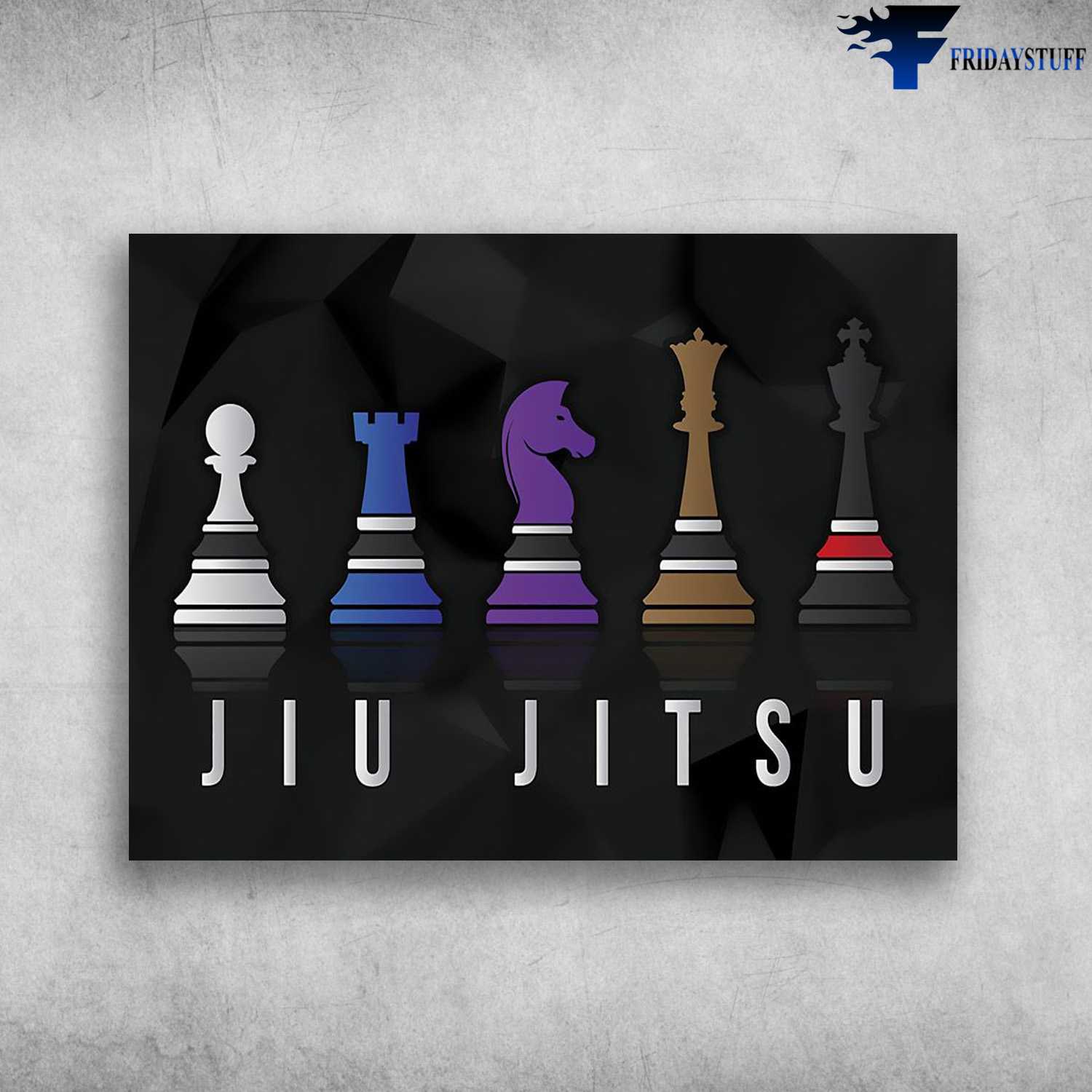 Jiu Jitsu Chess, Chess Poster, Jiu Jitsu Lover