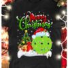 Merry Christmas T-shirt - Christmas tree and bowling, love playing bowling