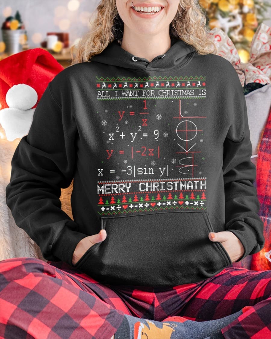 Merry Christmath - Gift for math lover, Christmas ugly sweater