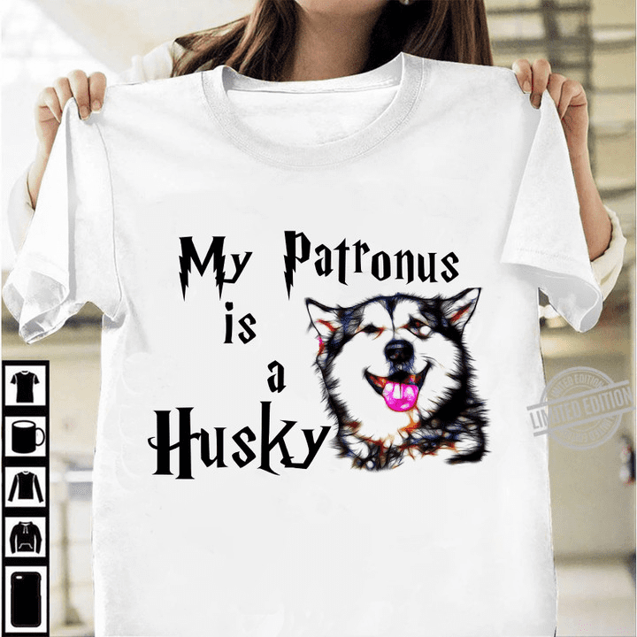 My patronus is a Husky - Gorgoeus husky dog, gift for dog lover
