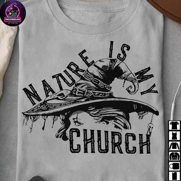 Nature is my church - Halloween beautiful witch, mother of nature
