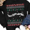 Santa plane sleigh - Christmas gift for Pilot, Christmas day ugly sweater