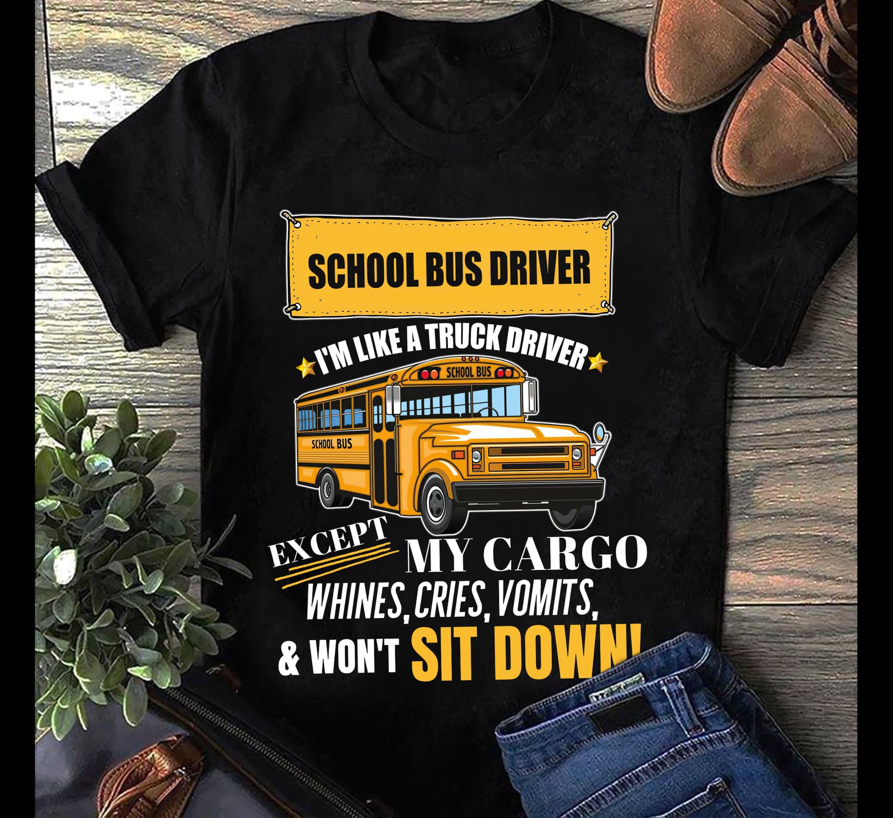 School bus driver I'm like a truck driver - Bus driver the job