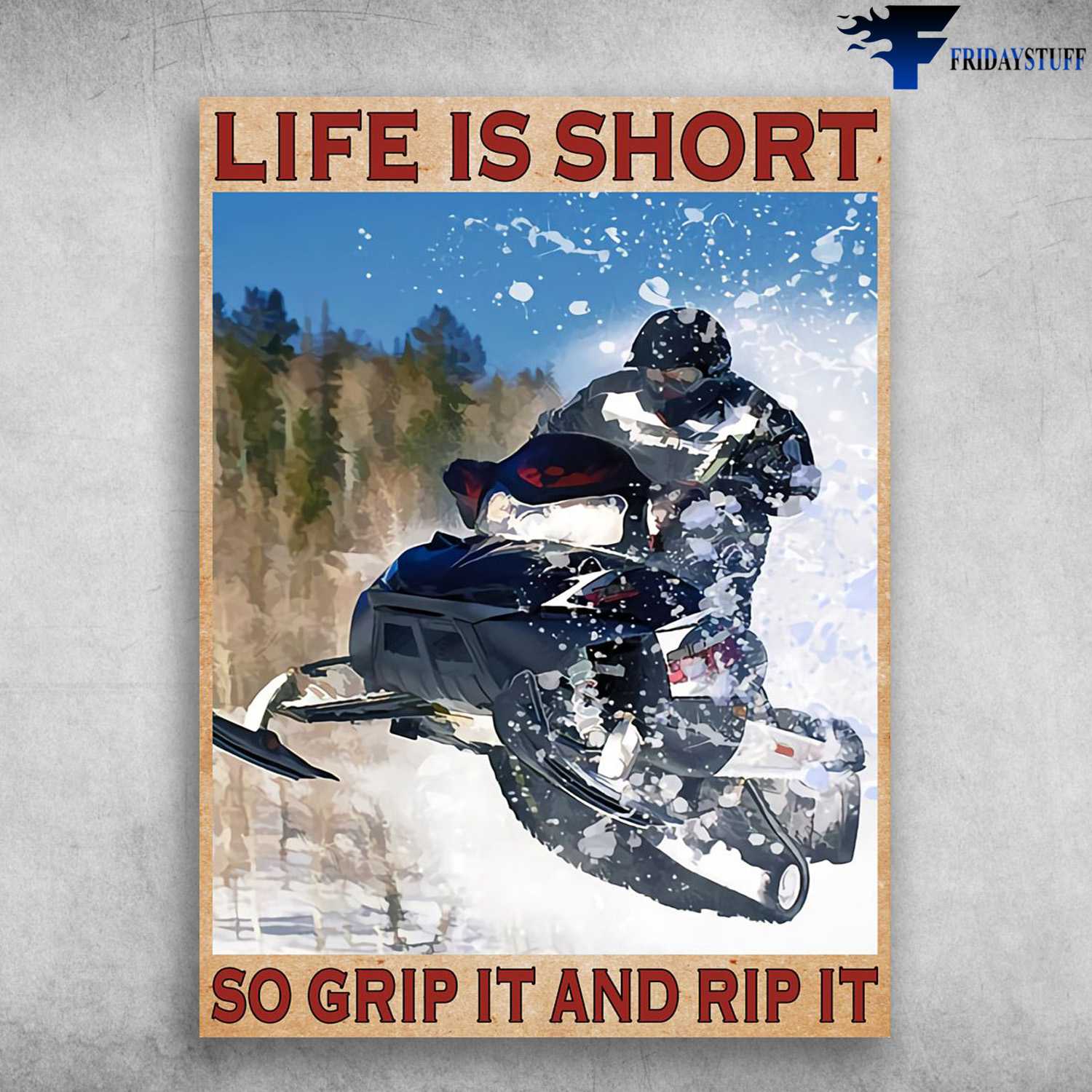 Ski-Doo Snowmobiles, Life Is Shot, So Grip It And Rip It
