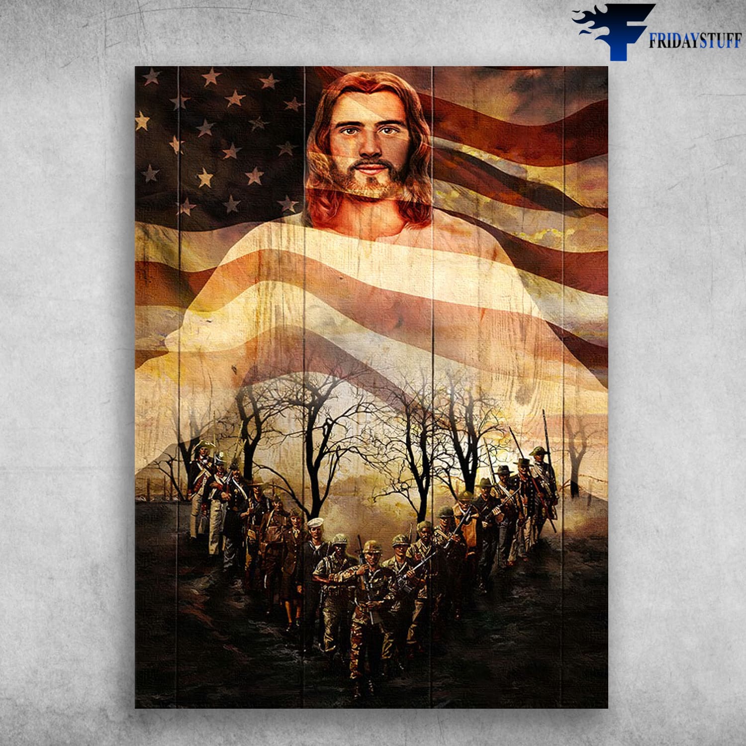 Soldier Poster, American Soldier, Believe In God