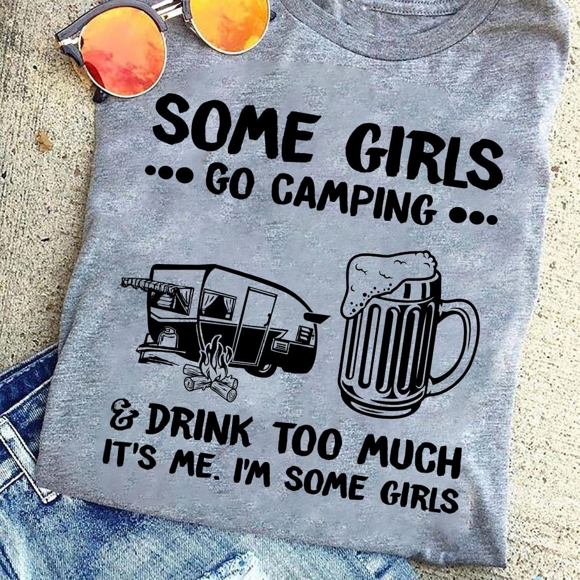 Some girls go camping, drink too much - Camping and drinking beer, recreational vehicle