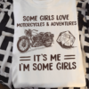 Some girls love motorcycles and adventures - Dungeons and Dragons, T-shirt for bikers