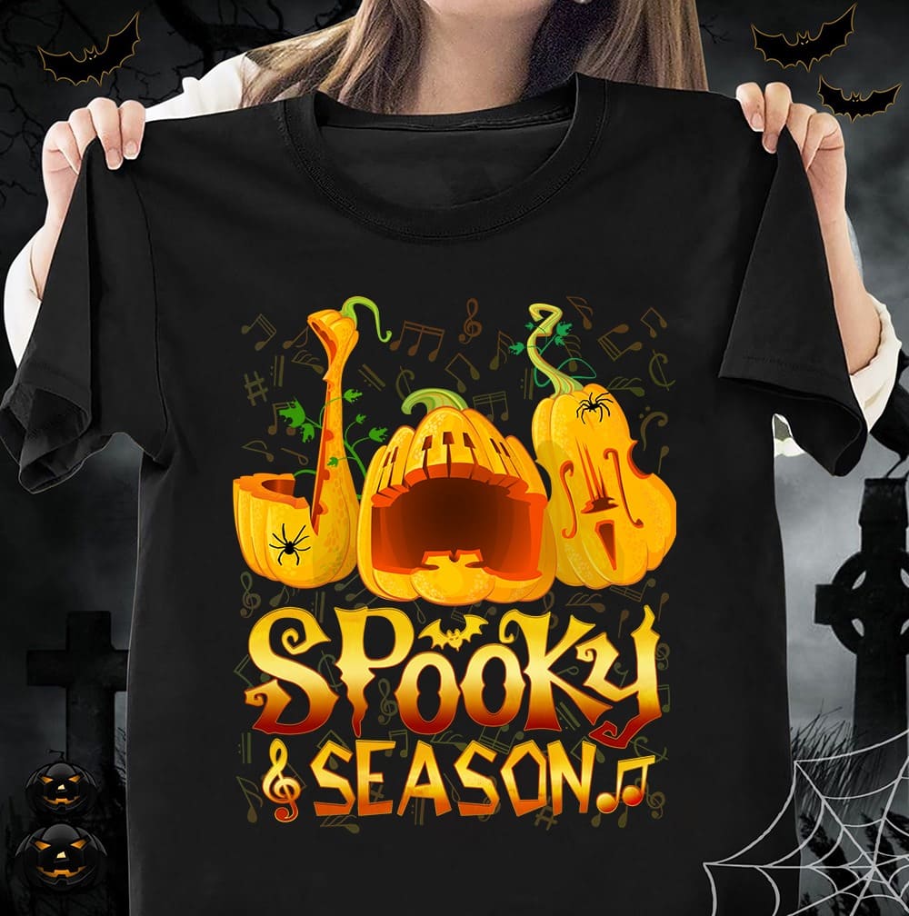 Spooky season - Halloween spooky vibes, Devil pumpkin instrument